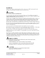 Preview for 2 page of aci WH2630AR/P Installation And Operation Instructions