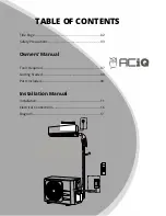 Предварительный просмотр 3 страницы ACIQ ACIQ-12W-EZ115 Owner'S Manual & Installation Manual