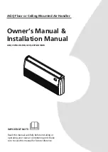 ACIQ ACIQ-18FM-HH-MB Owner'S Manual & Installation Manual preview