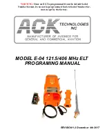 ACK! E-04 ELT Programming Manual preview