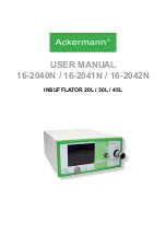 Preview for 1 page of ACKERMANN 16-2040N User Manual