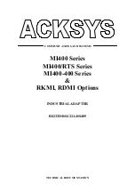 Preview for 1 page of Acksys MI400 Series Technical Documentation Manual