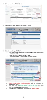 Предварительный просмотр 4 страницы Acksys RuggedAir1000 Quick Installation Manual