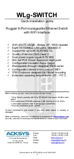 Preview for 13 page of Acksys WLg-Switch Quick Installation Manual