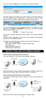 Preview for 16 page of Acksys WLg-Switch Quick Installation Manual