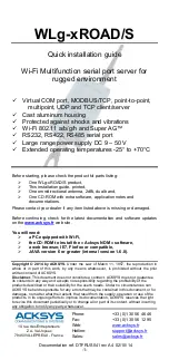 Preview for 10 page of Acksys WLg-xROAD/S Quick Installation Manual