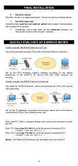 Preview for 14 page of Acksys WLn-xROAD Quick Installation Manual