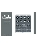 ACL VC Dual Delay User Manual preview