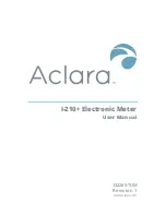 Aclara I-210+ User Manual предпросмотр