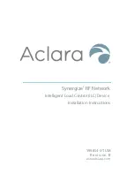 Предварительный просмотр 1 страницы Aclara Synergize RF Installation Instructions Manual