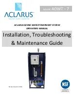 Aclarus AOWT-7 Operator'S Manual предпросмотр