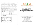 Preview for 2 page of ACM DMDPW Operation Manual