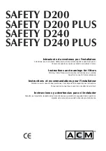 ACM SAFETY D200 Instructions And Warnings preview