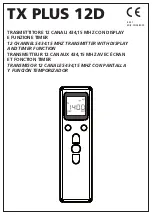 Предварительный просмотр 1 страницы ACM TX PLUS 12D Manual