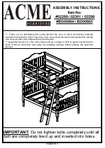 Предварительный просмотр 1 страницы Acme Furniture 02299 Assembly Instructions Manual