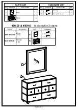 Предварительный просмотр 2 страницы Acme Furniture 36139 Assembly Instructions