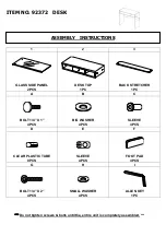 Предварительный просмотр 1 страницы Acme Furniture 92372 Assembly Instructions