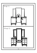 Предварительный просмотр 2 страницы Acme Furniture Lotus 90805R Assembly Instruction