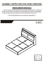 Acme Furniture Q BD00545Q1 Assembly Instruction Manual предпросмотр