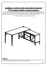 Acme Furniture Zakwani OF00001 Assembly Instructions Manual preview