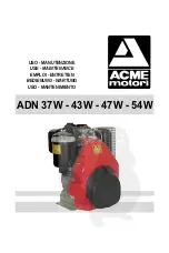 ACME motori ADN 37W Use And Maintenance preview