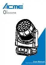 Preview for 1 page of ACME 04XOZONE User Manual