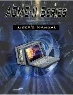 ACME ACME-II Series User Manual preview