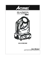 Preview for 1 page of ACME AE-610 BEAM User Manual