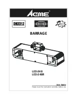 ACME BARRAGE LED-248 User Manual preview