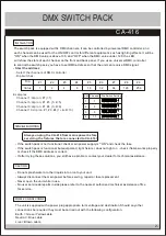 Preview for 2 page of ACME CA-416 Quick Start Manual