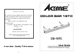 ACME CB-16TC User Manual preview