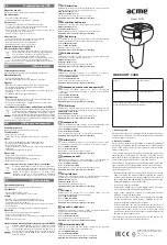 Preview for 2 page of ACME CH106 Manual