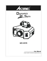 Предварительный просмотр 1 страницы ACME Dynamic 25 Spin LED?GF25 User Manual