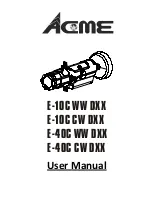 ACME E-10C WW DXX User Manual preview