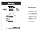 Preview for 1 page of ACME FESTIVAL User Manual