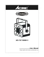 ACME Invincibled LED-767	RGBW	II User Manual preview