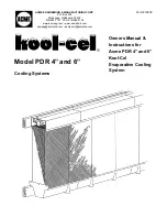 Предварительный просмотр 1 страницы ACME KOOL-CEL PDR 4 Owners Manual Instructions