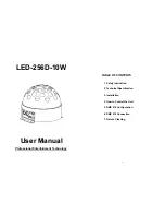 Preview for 1 page of ACME LED-256D-10W User Manual