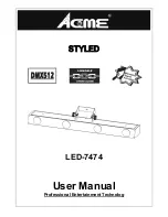 ACME LED-7474 User Manual preview