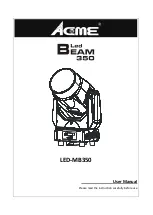 ACME LED BEAM 350 User Manual preview