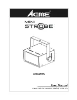 ACME led-st05 User Manual предпросмотр