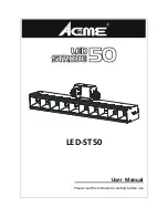 Preview for 1 page of ACME LED-ST50 User Manual