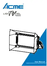 ACME LIGHT PANEL 1000 User Manual preview