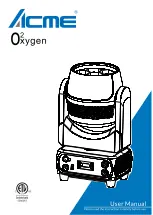 Preview for 1 page of ACME Oxygen User Manual