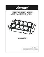 ACME Spider FC User Manual предпросмотр