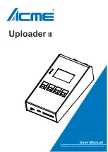 Preview for 1 page of ACME Uploader II User Manual