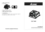 ACME VD-T XLR User Manual preview