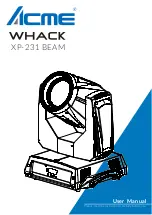 ACME WHACK XP-231 BEAM User Manual preview