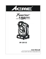 ACME XP-16R BSW User Manual preview