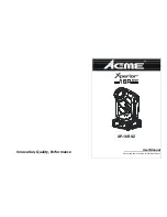 Preview for 1 page of ACME Xperior XP-16R SZ User Manual